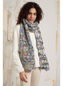 Sjaal met ajourpatroon