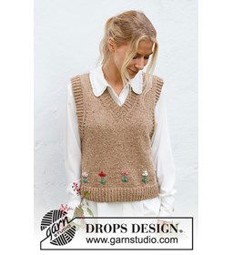 Dames spencer gemaakt van Drops Merino extra fine