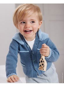 Vest met in kleur aftekende randjes