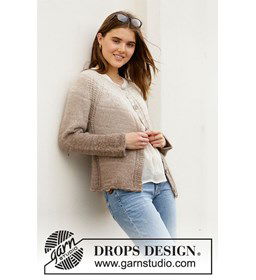 Damesvest gemaakt van Drops Kid Silk