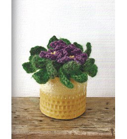 kaaps viooltje gemaakt van Haaknaalden