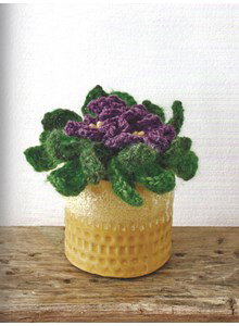 Haakpatroon kaaps viooltje gemaakt van Durable Comfy