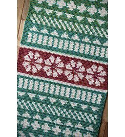 Tafelloper Shetland gemaakt van Scheepjes River washed