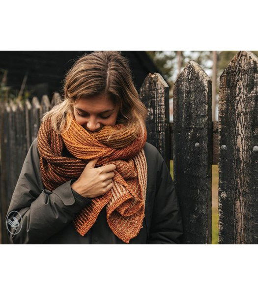 Breipatroon Meerkleurige sjaal