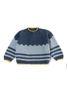 babytrui met streeppatroon en zigzag