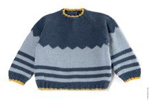 babytrui met streeppatroon en zigzag