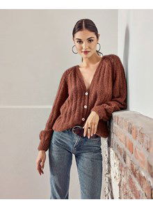 Damesvest in kantpatroon