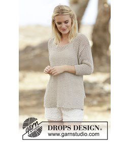 Trui gemaakt van Drops Bomull lin