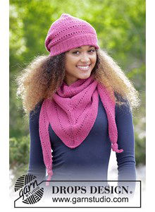 Muts en omslagdoek Very Berry