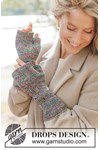 Breipatroon Katjes wanten Colorwhirl Cuffs van andere kant