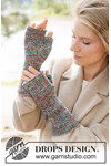 Breipatroon Katjes wanten Colorwhirl Cuffs van andere kant