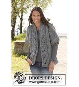 Wijd vest gemaakt van Drops Polaris