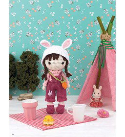 Anna het konijnenmeisje gemaakt van Scheepjes Maxi Sweet Treat