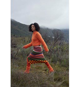 Korte damestrui met raglan mouwen gemaakt van Lang Yarns Wooladdicts Honor