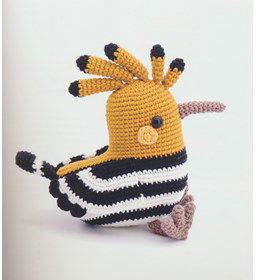 Vogel met strepen en kam