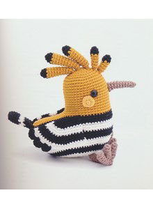 Vogel met strepen en kam