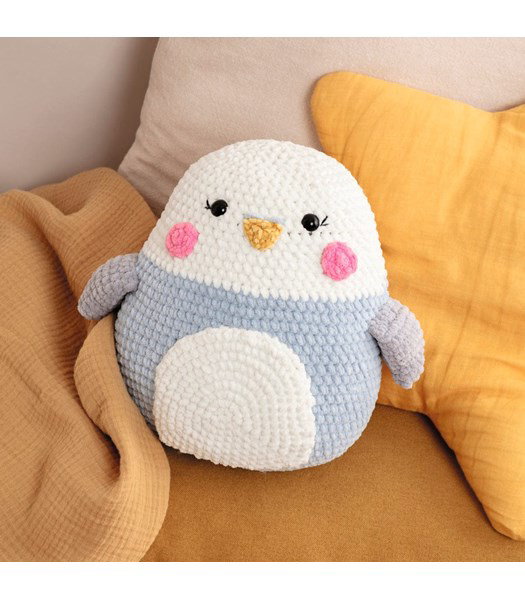 Haakpatroon squishie Polly de parkiet