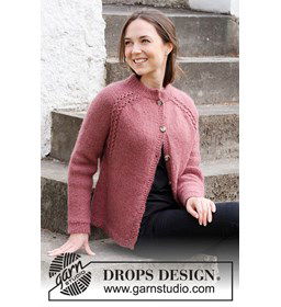 Damesvest gemaakt van Drops Alpaca