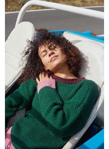 Damestrui met ribbelpatroon