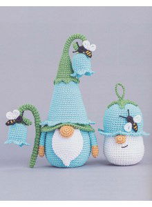 Mufficorn kleine en grote klokjesbloem kabouter