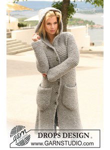 Lang vest met capuchon