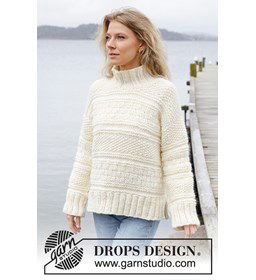 Dikke damestrui in verschillend stekenpatroon gemaakt van Rondbreinaald nr 9