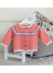 Babyvestje met raglanmouwen en knoopslluiting
