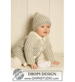 Vest en muts gemaakt van Drops Merino extra fine