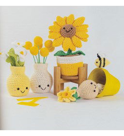 Bloemen assortiment geel gemaakt van Durable Coral