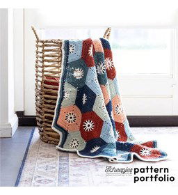 Deken Haven Hex Blanket gemaakt van Boeken scheepjeswol