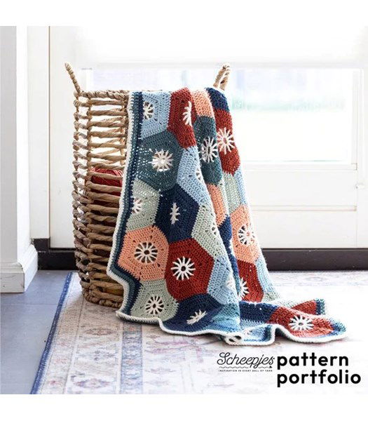 Haakpatroon Deken Haven Hex Blanket
