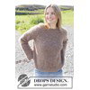 damestrui met raglan en kabels gemaakt van Drops Melody