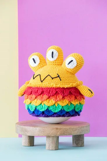 Haakpatroon Wobble Monster Kaleido
