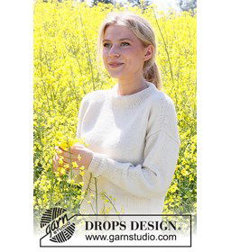 Damestrui Camomile met dubbele hals gemaakt van Drops Puna