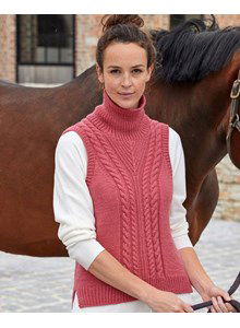 Mouwloze damestrui met col