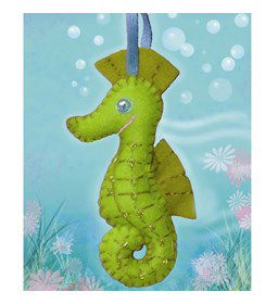 Zeepaardje gemaakt van DMC borduurgaren 11
