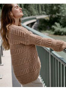 Damesvest met ronde hals