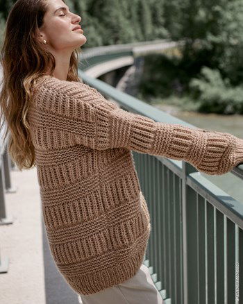 Damesvest met ronde hals