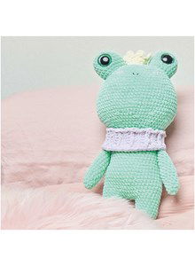 Knuffel kikker met kroontje