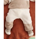 Breipatroon Tweekleurig babybroekje