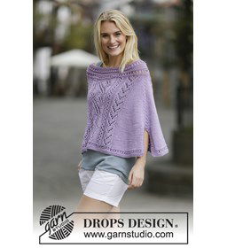 Poncho gemaakt van Drops Big Merino