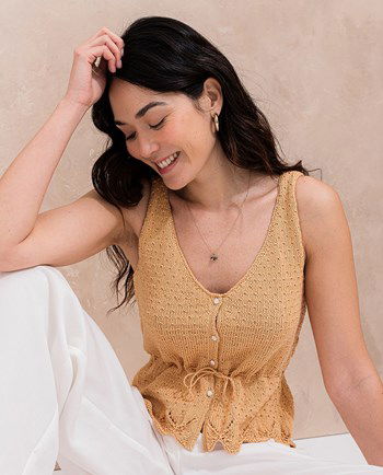 dameshemdje Lison met taillekoordje