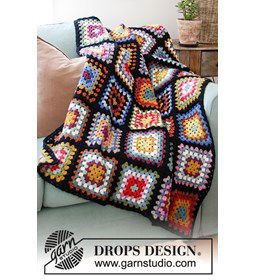 Gehaakte deken gemaakt van Drops Karisma