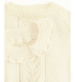 Los gehaakt kraagje gemaakt van Phildar Phil Coton 3