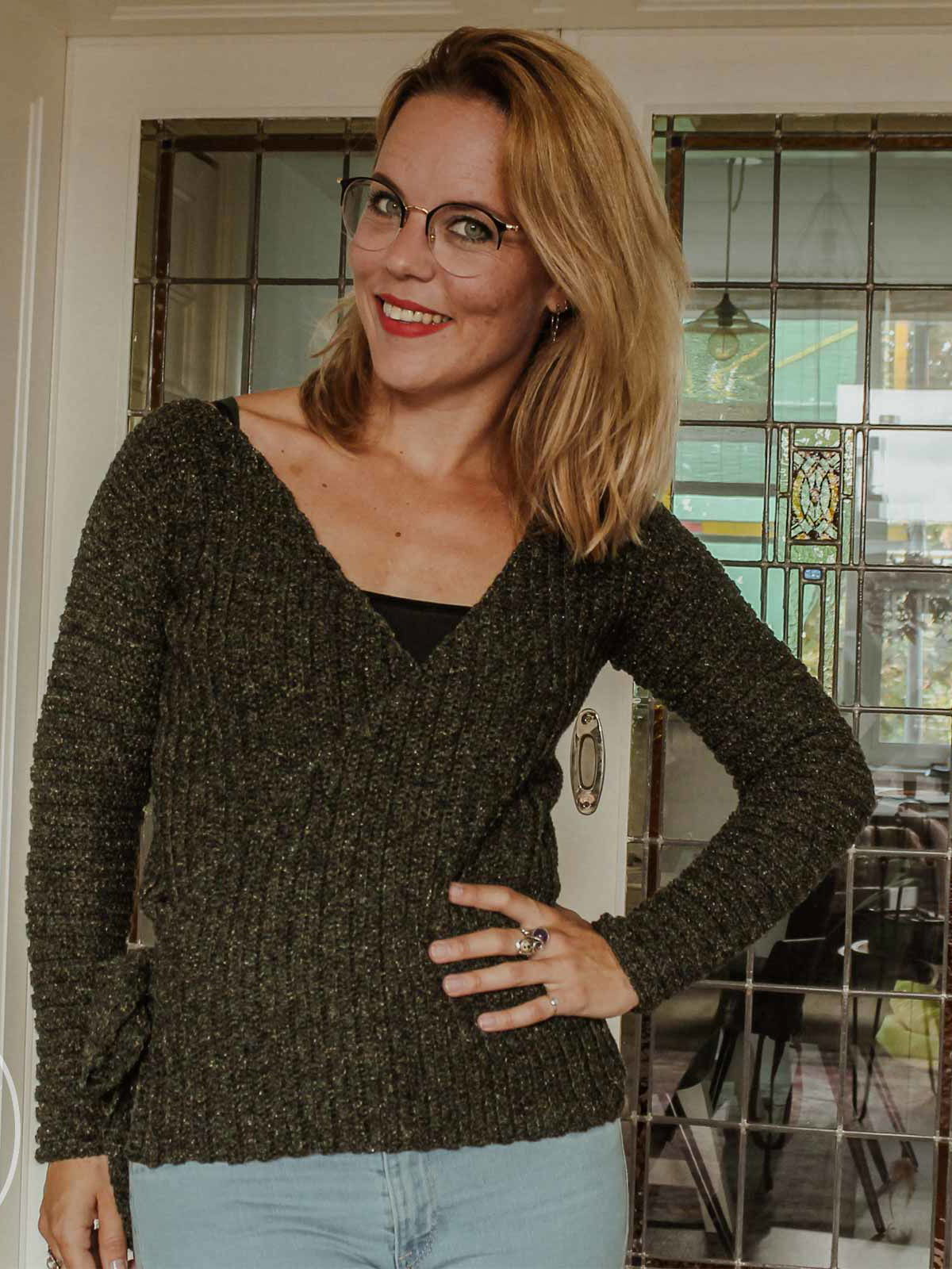 Durable haakpatroon wikkelvest met ....