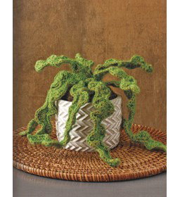 zaagcactus met golvende bladeren gemaakt van Haaknaalden