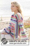 Haakpatroon Damestrui met een grote Granny Square in voor- en achterpand