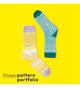 Lavender Zigzag sokken gemaakt van Handwerk accesoires