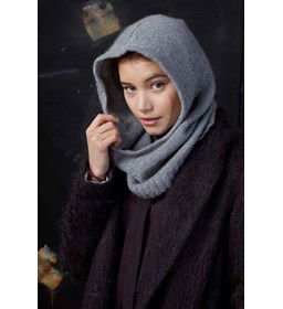 Sjaalmuts gemaakt van Lang Yarns Cashmere Premium