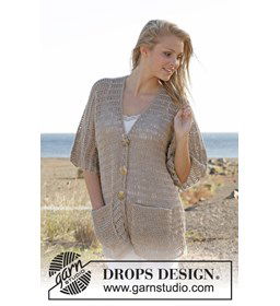 Damesvest met zakken gemaakt van knopen